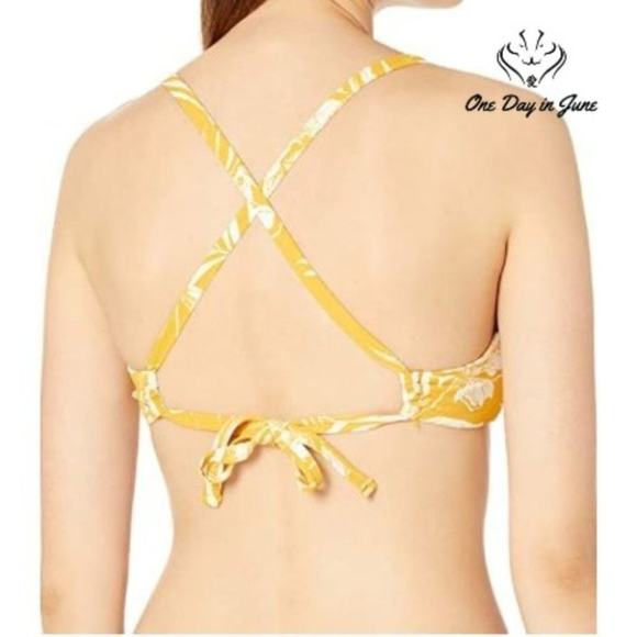 Roxy Beach Classics Fashion Fixed Tri Swim Top Size XL - Picture 2 of 4